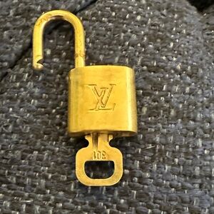 Louis Vuitton Brass Lock with Key
